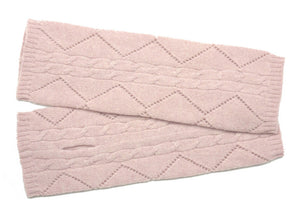 cashmere wristwarmers dusky pink