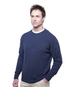 men's crew neck cashmere sweaters blue