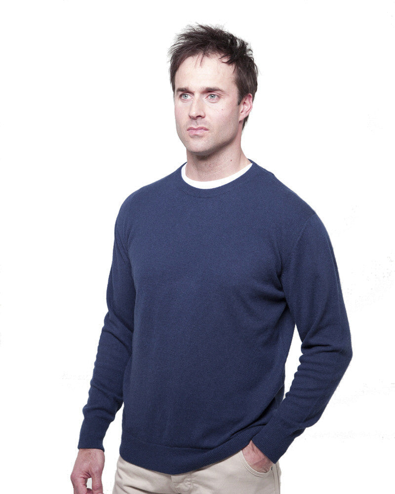 men's crew neck cashmere sweaters charcoal