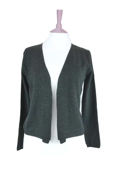 Charcoal cashmere cardigan online