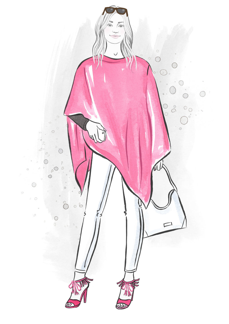 Pink summertime poncho 