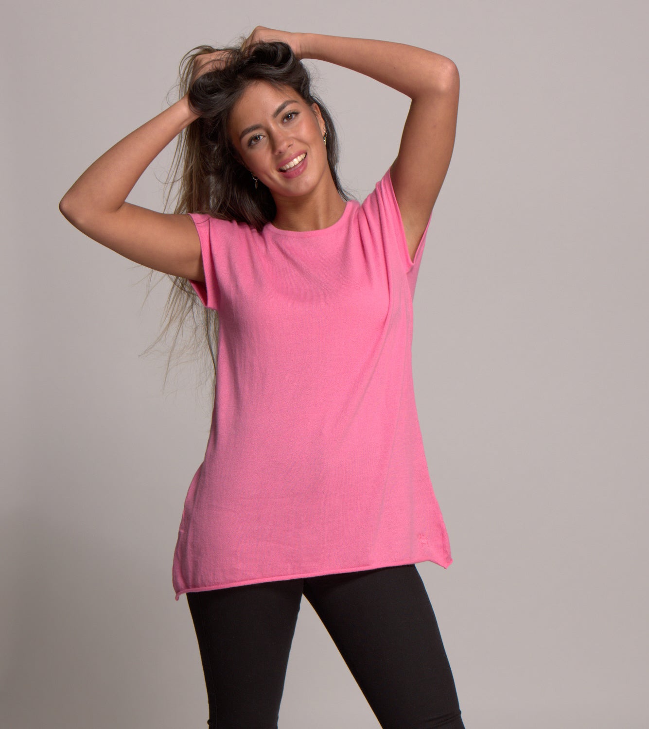 Pink cap sleeve top cheap