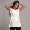 Cap Sleeve Cashmere Blended Top Snow