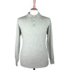 Pure Cashmere Polo Shirt Silver Grey