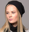 Unisex Cashmere Hat Black
