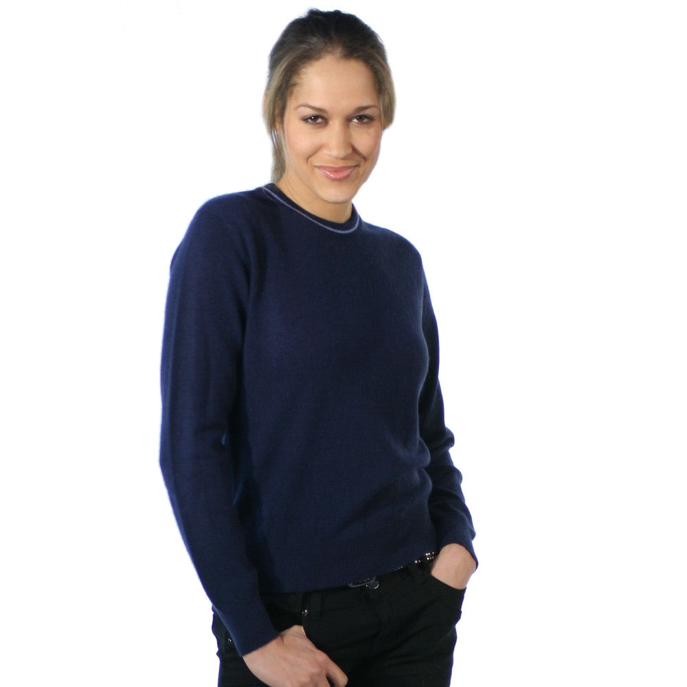 Women s Crew Neck Cashmere Jumper I Love Cashmere