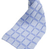 checkered cashmere scarves cornflower blue