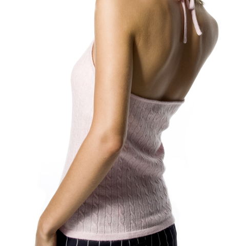 Cashmere Halter Neck Top in Navy, Pink and Black – I Love Cashmere