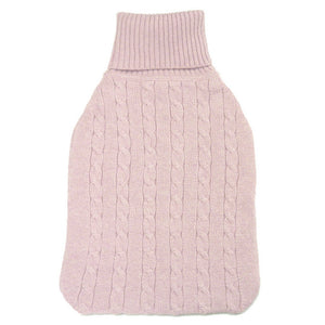 cashmere hot water bottle covers baby pink