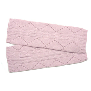 cashmere wristwarmers baby pink