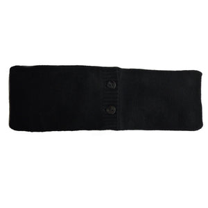 wheat pillow with cashmere cover black