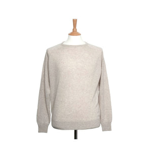 men's crew neck cashmere sweaters oatmeal