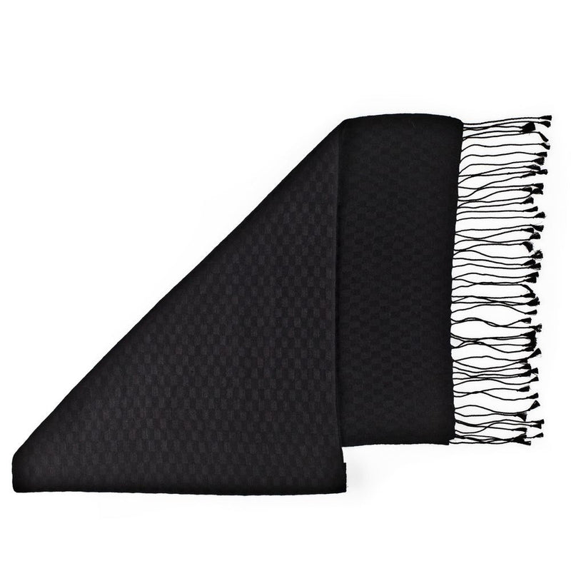 pashmina scarves checkered black