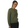 Women's Crew Neck Cashmere Jumpers Olive