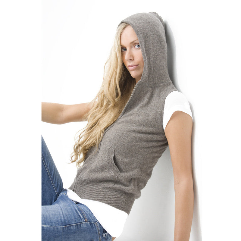 Sleeveless Cashmere Hoody – I Love Cashmere